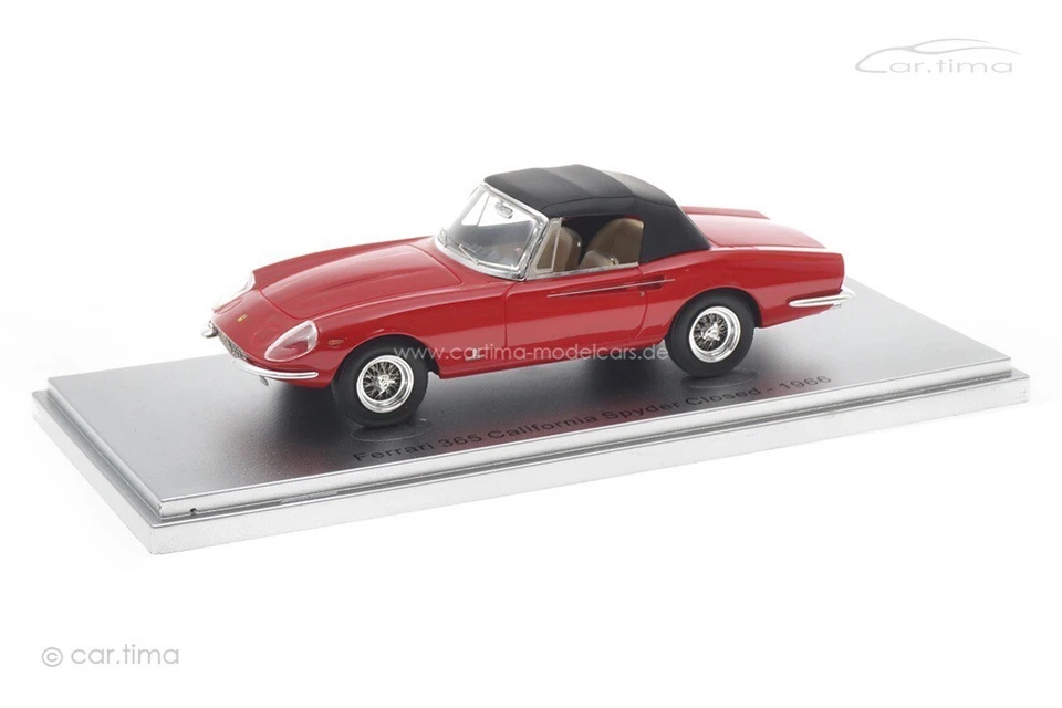 Ferrari 365 California Spyder Closed 1966 Rosso Kess 1 43 KE43056280