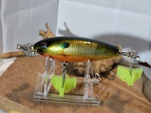 Señuelo de agua superior arbolada 3 in hecho a mano para helicóptero (BLUEGILL) - Imagen 1 de 6