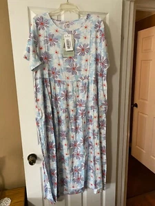 Maxi abito casual YesNo BLU, lettino, abito con tasche. Nuovo con etichette XXL - Foto 1 di 5