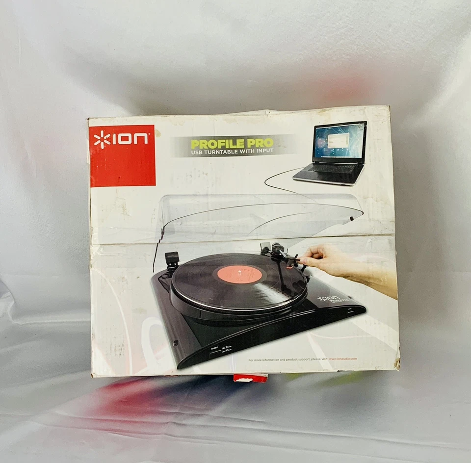 Ion Profile Pro USB Turntable Record Player w/ Input Open Box - Image 1 of 1