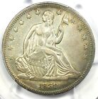 1839 No Drapery Seated Liberty Half Dollar 50C - Pcgs Xf Details - Rare Variety!