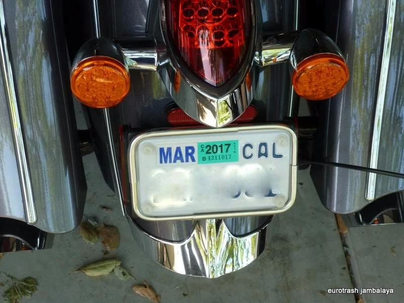 Marco de matrícula vintage INDIO INOXIDABLE Springfield Chieftan Roadmaster Foto 1 de 1