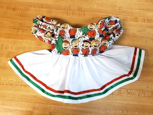 CHRISTMAS PEANUTS CHARLIE LUCY SNOOPY SALLY DRESS for 16" CPK Cabbage Patch Kids - Picture 1 of 3