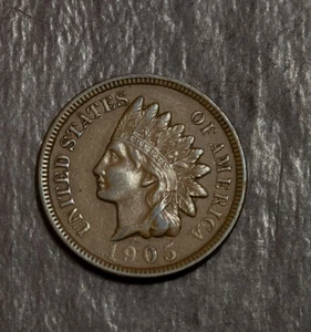 1905  Indian Cent Choice XF  Lot F 799 - Picture 1 of 2