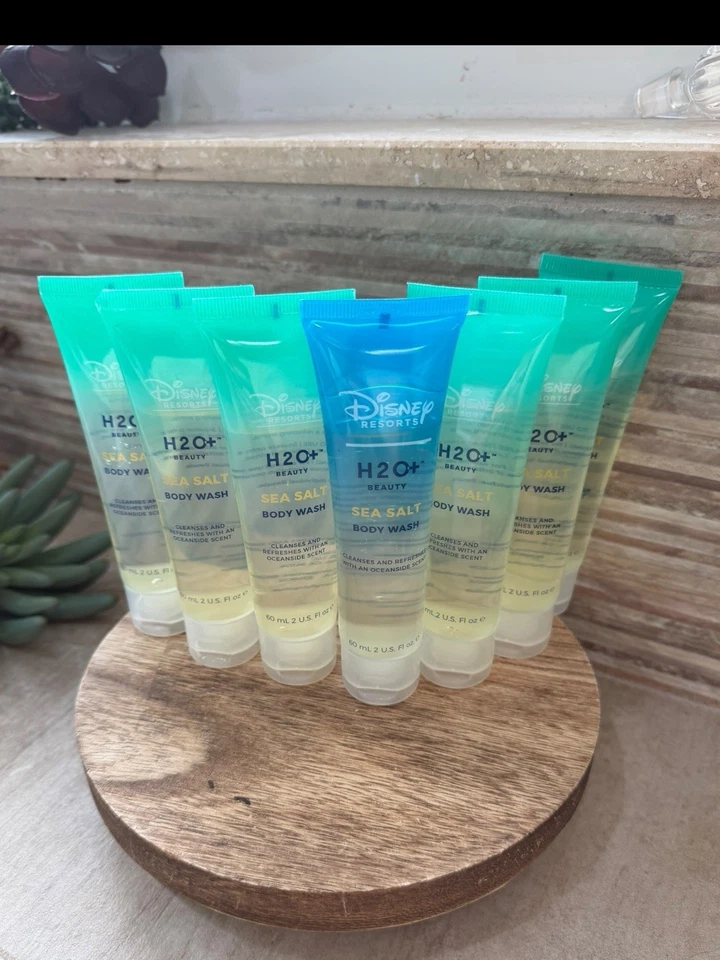 7~Disney Resorts H2O+ Plus Jabón Corporal Sal Marina Aroma Oceanside Botellas de 2 OZ Foto 1 de 1