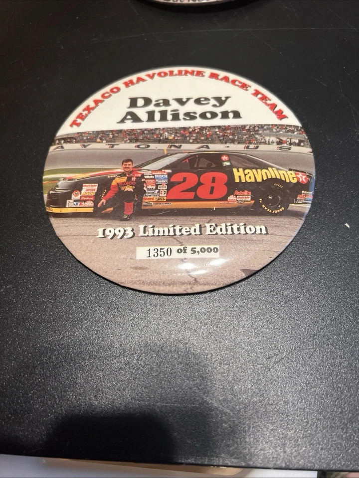 Prendedor vintage Texaco Havoline Race TeamDavey Allison 1993 edición limitada 6 pulgadas Foto 1 de 2