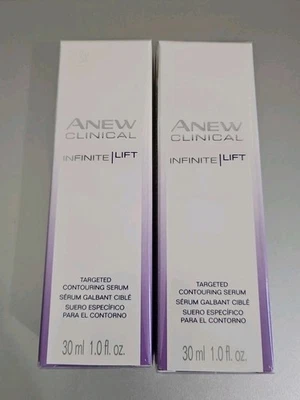 Lot of 2 Avon Anew Clinical Infinite Lift Targeted Contouring Serum 30ml 1.0 oz  - Image 1 of 3