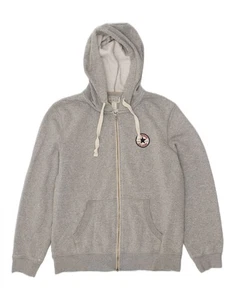 CONVERSE Womens Zip Hoodie Sweater UK 18 XL Grey Cotton BV16 - Picture 1 of 3