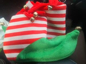 Weihnachten Elfe Hausschuhe Jingle Bell Neuheit Erwachsene Größe 7 bis 8 Euro 40 42 - Bild 1 von 7