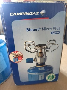 Campingaz Bleuet Plus Gas Stove with GasCartridge Good Condition Bonus a Whistle - Picture 1 of 19