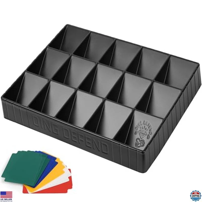 Stackable 15-Compartment Card Sorting Tray Organizer with Dividers for Cards - Image 1 of 4