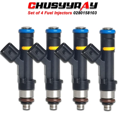 Juego de 4 inyectores de combustible aptos para Mazda 3 2006-2012 2,0 L 0280158103 EE. UU. Foto 1 de 4