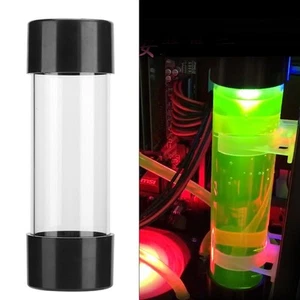 Transparent Cylindrical Computer Water Cooling Water Tank 150MM With G1 / 4 T CB - Afbeelding 1 van 11