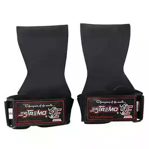 Weight Lifting Hand Grips CrossFit Pad Gym Workout Palm Guard Gloves Wrist Wraps - Picture 1 of 5