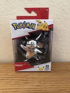 Pokémon - Figura de Plata 25 Aniversario - Pikachu Serie 1 - Jazwares - NUEVO - Imagen 1 de 4