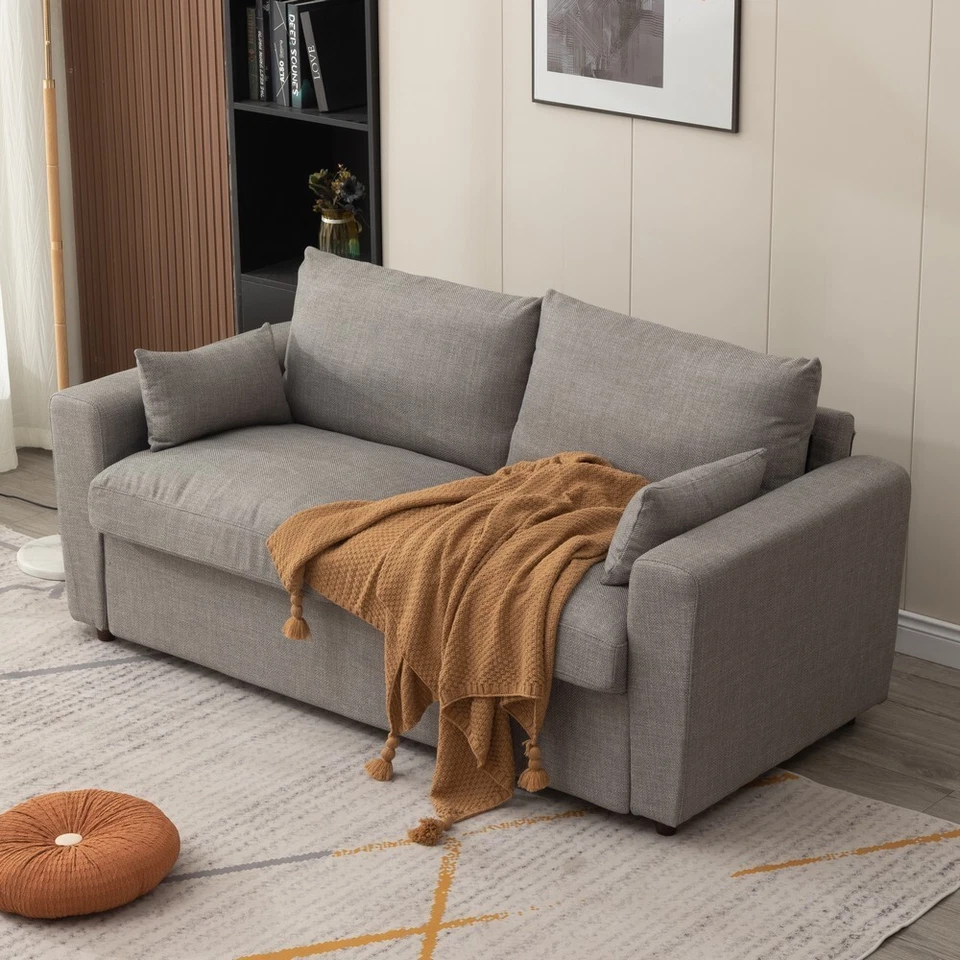 PANANA Accent 2/3 Seater Soft Upholstered Fabric Deep Seat Sofa Settee with Storage