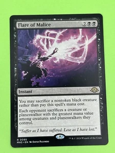 Flare of Malice NM MTG Modern Horizons 3 rare black instant - Picture 1 of 3