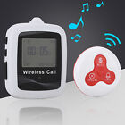 1pcs Wireless Smart Call Button Paging System Receiver 10pcs Calling Pager 2BB