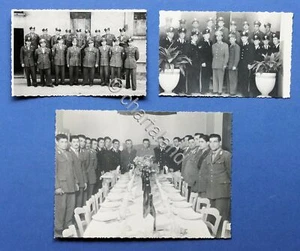 Lotto 3 fotografie di gruppo Carabinieri - Uniformi - anni '50 - Picture 1 of 1