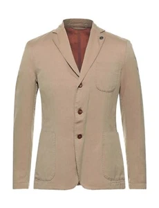 RRP£355 C.P. COMPANY Blazer Jacket US48 IT58 4XL Linen Blend Chevron Notch Lapel - Picture 1 of 7