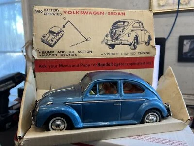 bandai tin toy Volkswagen 10” Bump And Go - Image 1 of 4