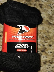 Pro Feet 283 Unisex Small Black Performance Multi-Sport Low Cut Sock NWT - Picture 1 of 3