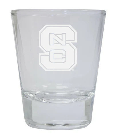NC State Wolfpack Etched Logo Round Shot Glass Set Cover