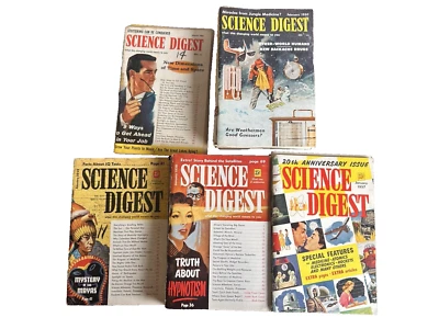 Vintage Lot of 37 SCIENCE DIGEST Magazine 1957,1958,1959,1960,1961 - Rare - Image 1 of 4