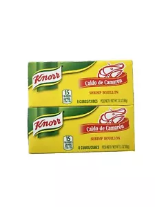 Confezione da 2 - Cubi brodo sapore gamberetti Knorr 3,1 oz x 8 cubetti - Foto 1 di 2