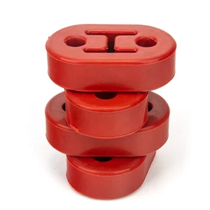 4x Universal Heavy Duty Tail Pipe Mount Bracket Exhaust Hanger Rubber Bushing - Picture 1 of 11