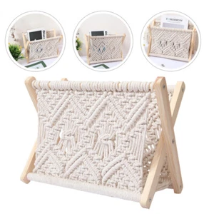 Magazine Storage Organizer Bohemian Book Shelves Newspaper Holder - Picture 1 of 12