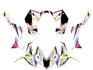 All Years LTR 450 SURGE Pink Senge Graphics Kit Compatible with Suzuki - Picture 1 of 7