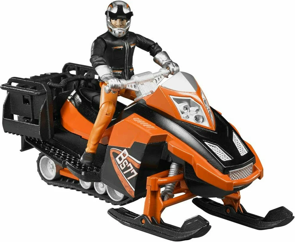 BRUDER BWORLD 1:16 MOTOSLITTA BS77 CON PILOTA ART 63101 - Immagine 1 di 1