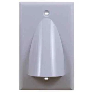 Piastra frontale a parete passante cavo bassa tensione bianco a banda singola (confezione da 1) - Foto 1 di 1