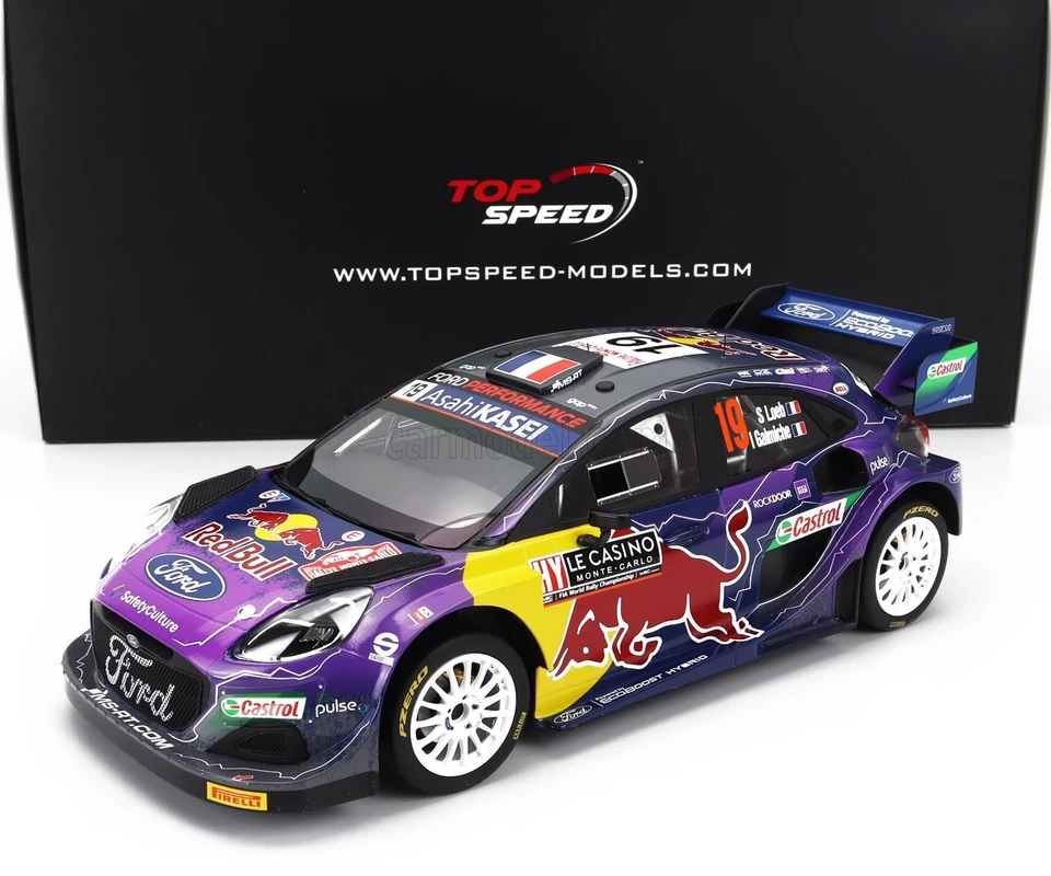 1/18 TRUESCALE - FORD ENGLAND - PUMA RALLY1 RED BULL TEAM FORD WORLD RALLY TS046 - Immagine 1 di 1