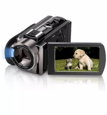 Video Camera Camcorder MELCAM HD 1080P 24.0MP, 3.0 inch LCD 270 Degrees Rotat... - Image 1 of 4