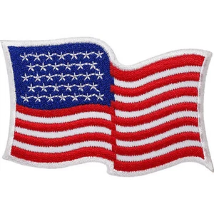 USA Flag Embroidered Iron / Sew On American Patch United States US America Badge - Picture 1 of 1