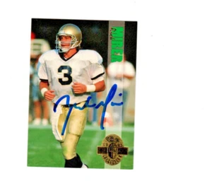 Tarjeta clásica de novato Rick Mirer Notre Dame firmada irlandesa autografiada 1993 ND z - Imagen 1 de 2