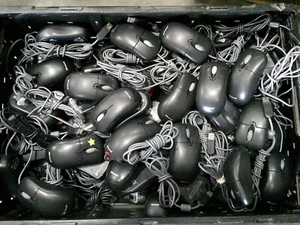 Lot of 10 - Used Mixed Genuine Microsoft USB LED Optical Scroll Mouse - Picture 1 of 3