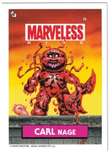 CARL NAGE Carnage Marveless Kids 3b Magic Marker Art Pingitore Spiderman - Foto 1 di 1