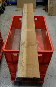 Mahagoni Holz Drechselholz Schnitzholz Bohle Waschtisch Bank 107x11,7x5,2cm - Bild 1 von 2