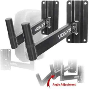 VONYX WMS-02 staffe supporti da parete a muro in metallo per diffusori casse NEW - Imagen 1 de 7