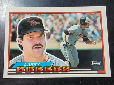 1989 Topps Big Baseball #113 Larry Sheets  - Image 1 of 2