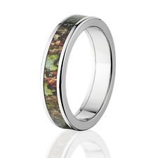 Camo Rings, Mens Camo Wedding Bands, Licensed Mossy Oak Obsession Rings