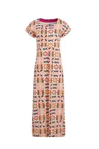 Weird Fish Damen Mirren bedrucktes Jersey Maxikleid - Pastell (Unvollkommen) - Bild 1 von 6