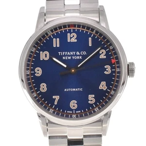 withpaper TIFFANY&Co. New York 34668337 blueDial Automatic Unisex Watch P#138156 - Picture 1 of 10
