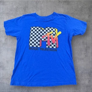 MTV Kids T-Shirt Logo Tee Blue - Picture 1 of 5