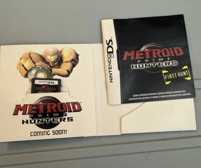 Metroid Prime Hunters First Hunt Demo NDS (Nintendo DS, 2004) Complete w Manual - Image 1 of 4