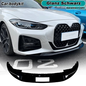 Glanz Schwarz Frontlippe Front Stoßstangen Spoiler für BMW G26 M440i M-Sport 20+ - Bild 1 von 8