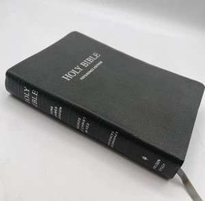 Holy Bible KJV Genuine Leather KJV 1972 Nelson Reference Edition Dark Green - Picture 1 of 11